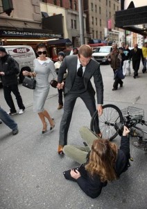 helping someone up