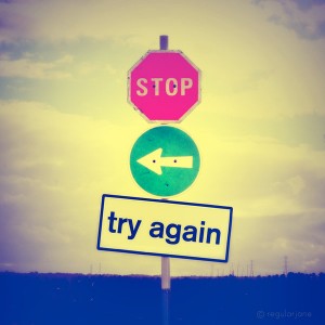 try again