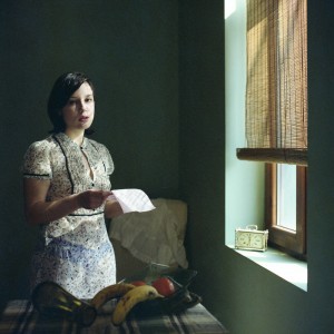 reading a letter