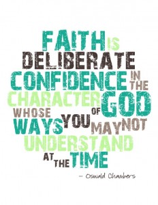 confidence in God