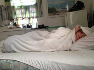 hiding under the covers