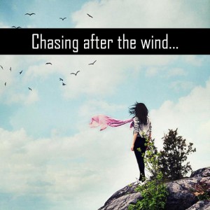 chasing after the wind